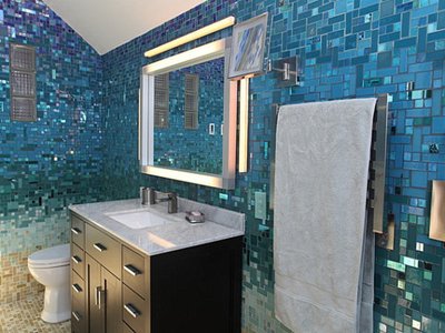 tropical bathroom
