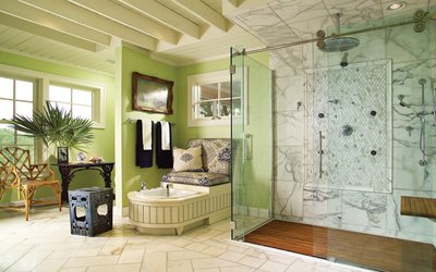 tropical bathroom
