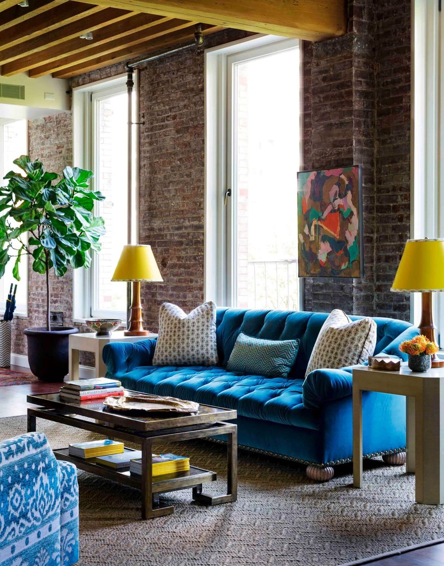 Диван-софа в Loft-интерьере