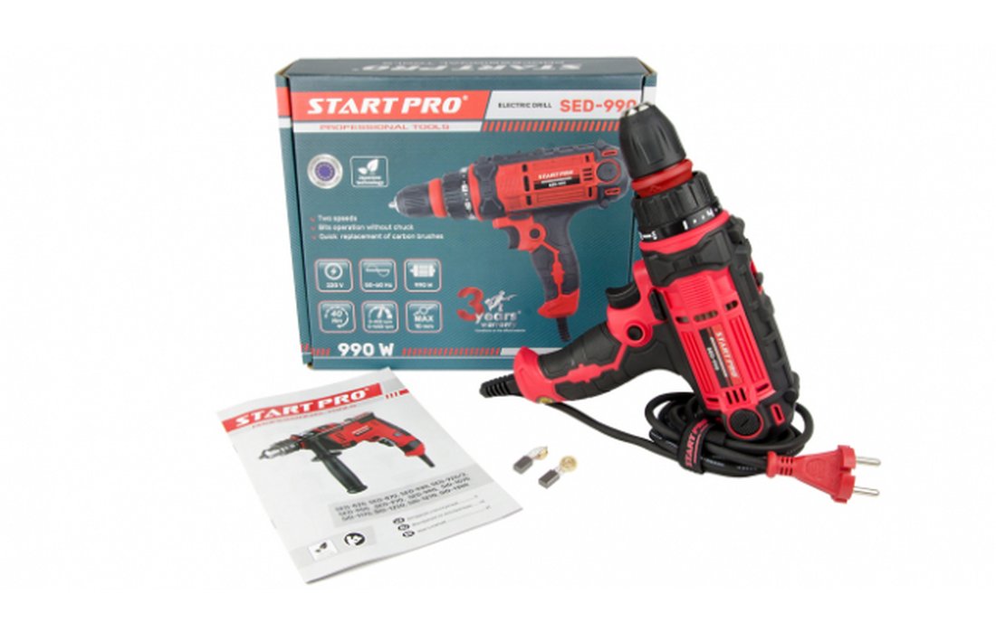 CЕТЕВОЙ ШУРУПОВЕРТ START PRO SED-990