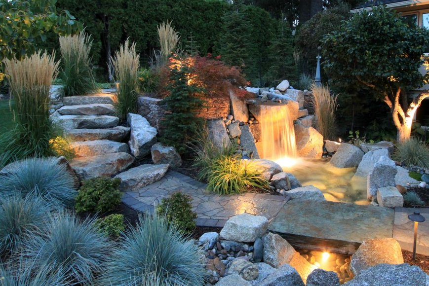 Освещение в саду/Lighting in the garden