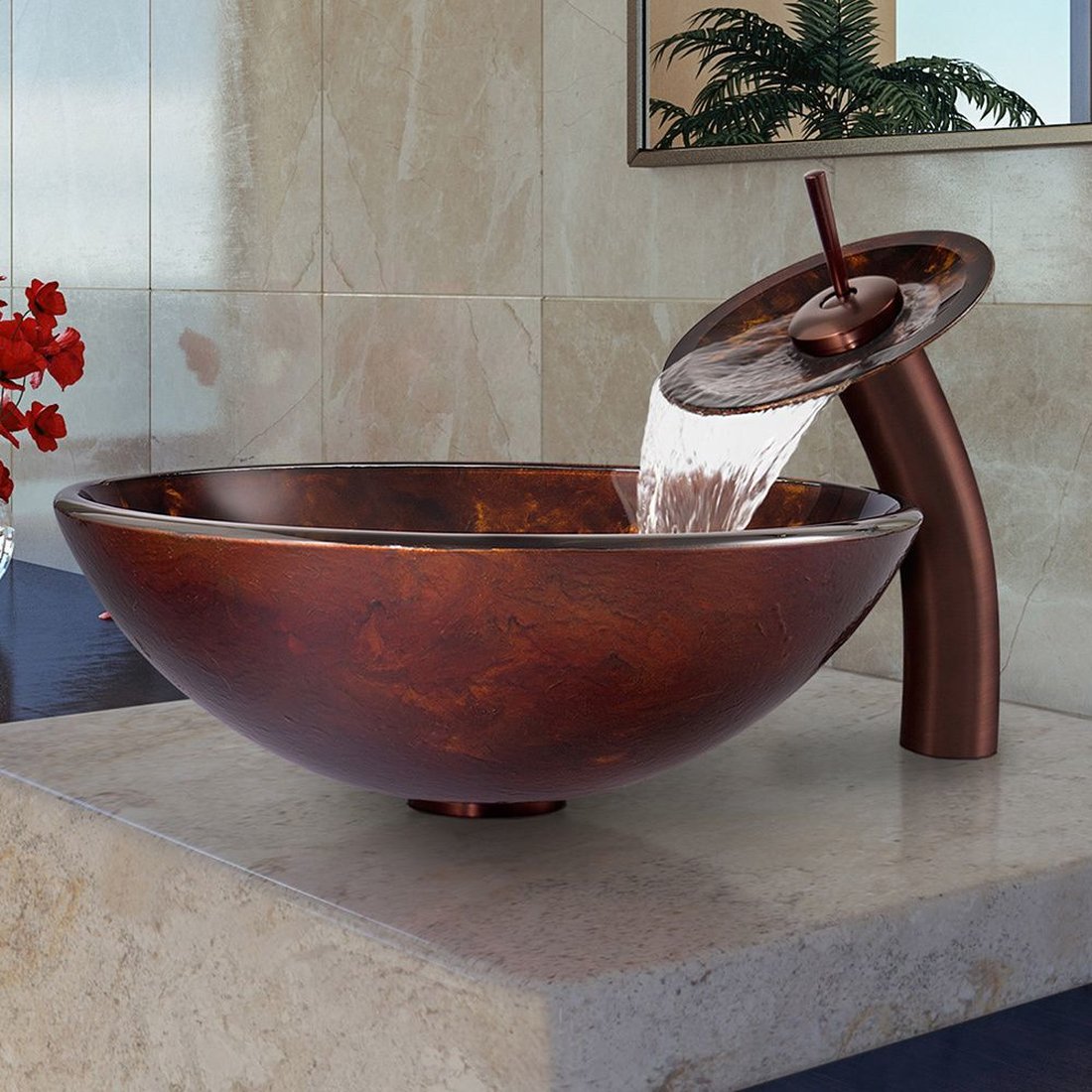 Tropical bathroom design