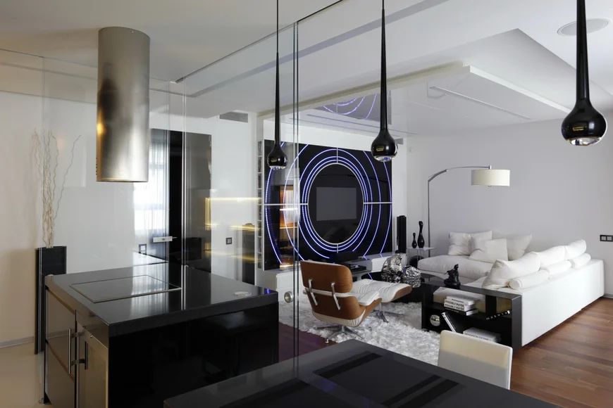 Hi-tech living room