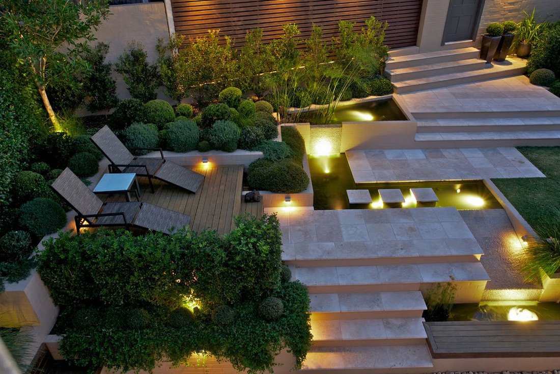 Освещение в саду/Lighting in the garden