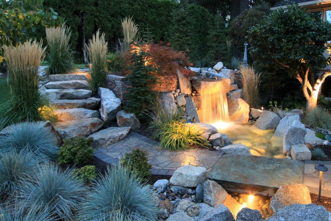 Освещение в саду/Lighting in the garden